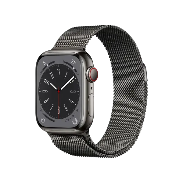 Apple Watch Series 8 – Midnight Aluminum Case | Black Sport Band | 41mm